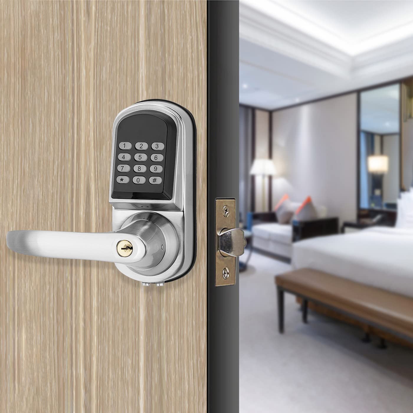Kunci Pintu Digital TTlock BLE - Door Handle ulasan dan harga
